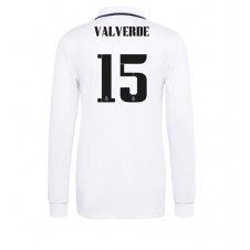 Real Madrid Federico Valverde #15 Hjemmedrakt 2022-23 Langermet